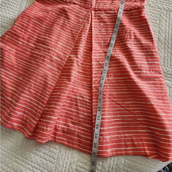 Gap linen cotton blend side pockets stripe dress - Picture 12 of 16
